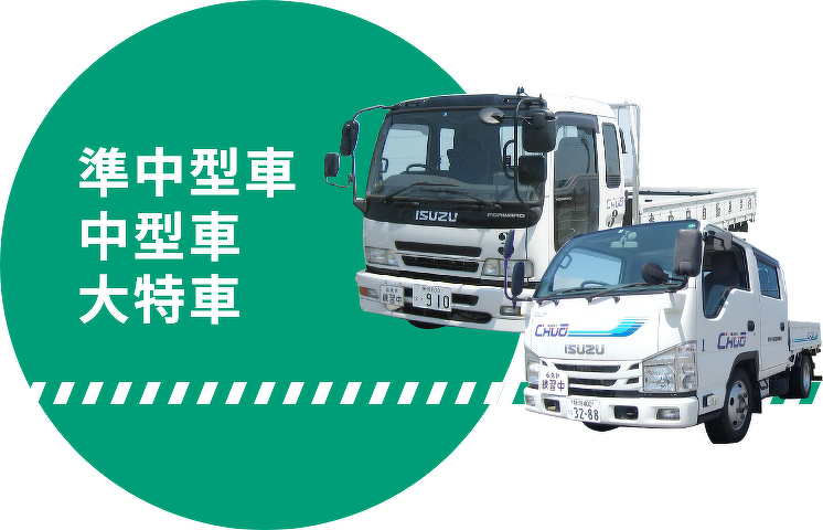 準中型車・中型車・大特車